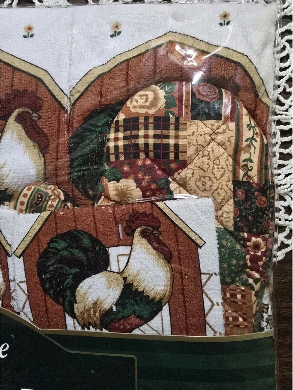 NOS Vintage Kitchen Ensemble 8 Piece By Franco Rooster WELCOME cottage Core